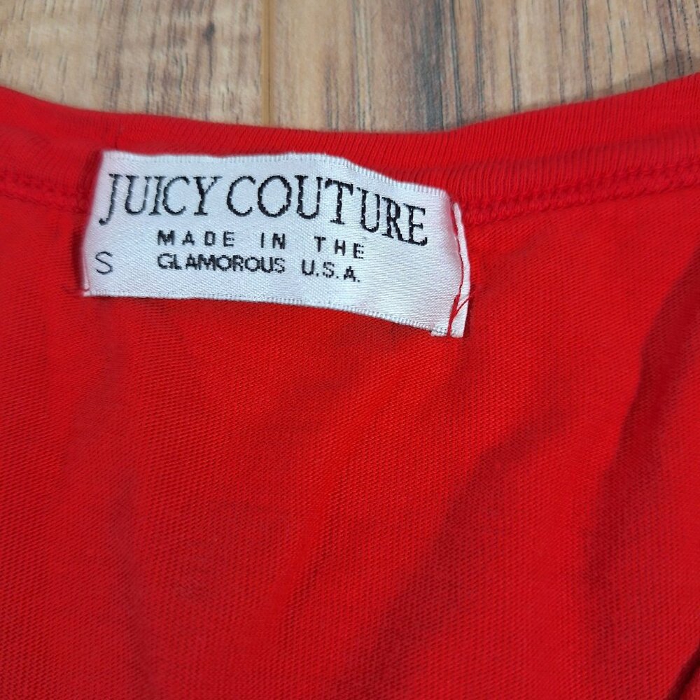 Juicy Couture 3/4 length red shirt size small - Picture 3 of 3
